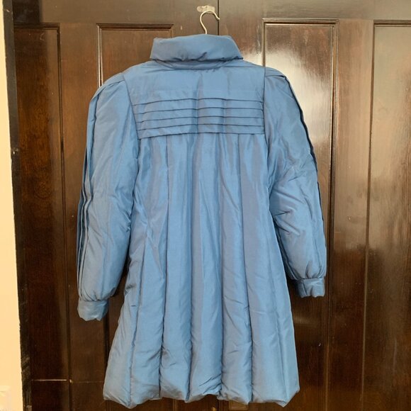 Gallery Vintage Down Puffer Coat Size M Blue - Picture 5 of 8